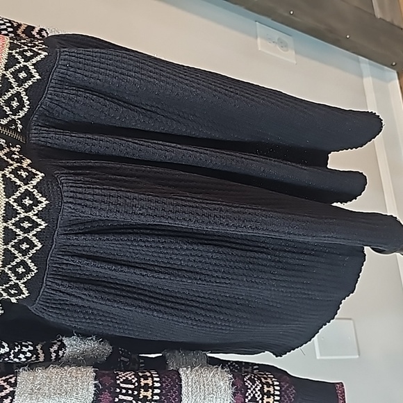 Nwt Free People Cozy Cabin Jumper Blk Lg - Picture 7 of 9